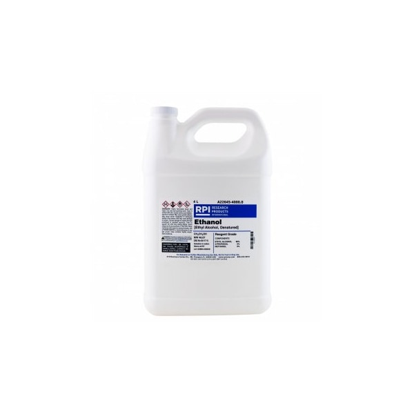 Ethanol (Ethyl Alcohol, Denatured), Reagent Grade 4 L